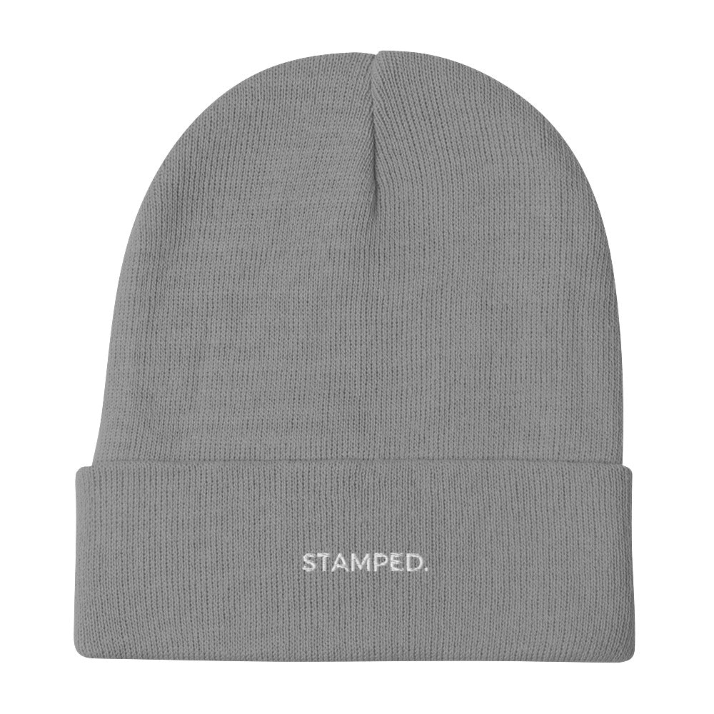 Stamped Embroidered Beanie