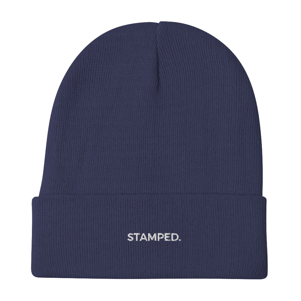 Stamped Embroidered Beanie